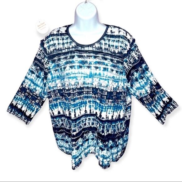 Bon Worth Light, Dark Blue, White Tie Dye SZ L - Picture 1 of 9